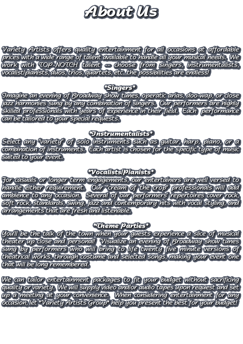 About Variety Artists Group